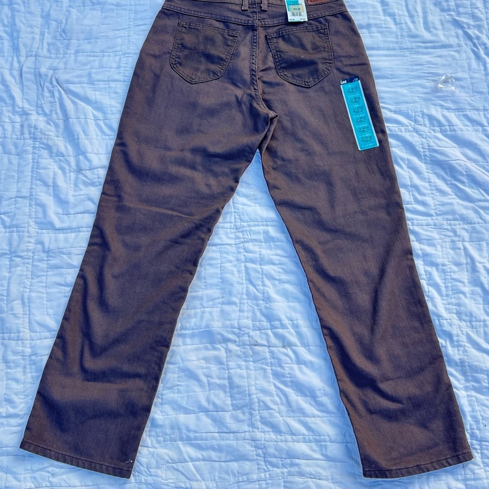 Lee Women's Straight Leg Jeans in Dark Brown NEW